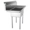 Koolmore 2 Compartment Stainless Steel NSF Commercial Kitchen Prep&Utility Sink w/2 Drainboards SB121610-12B3 - alternate 3
